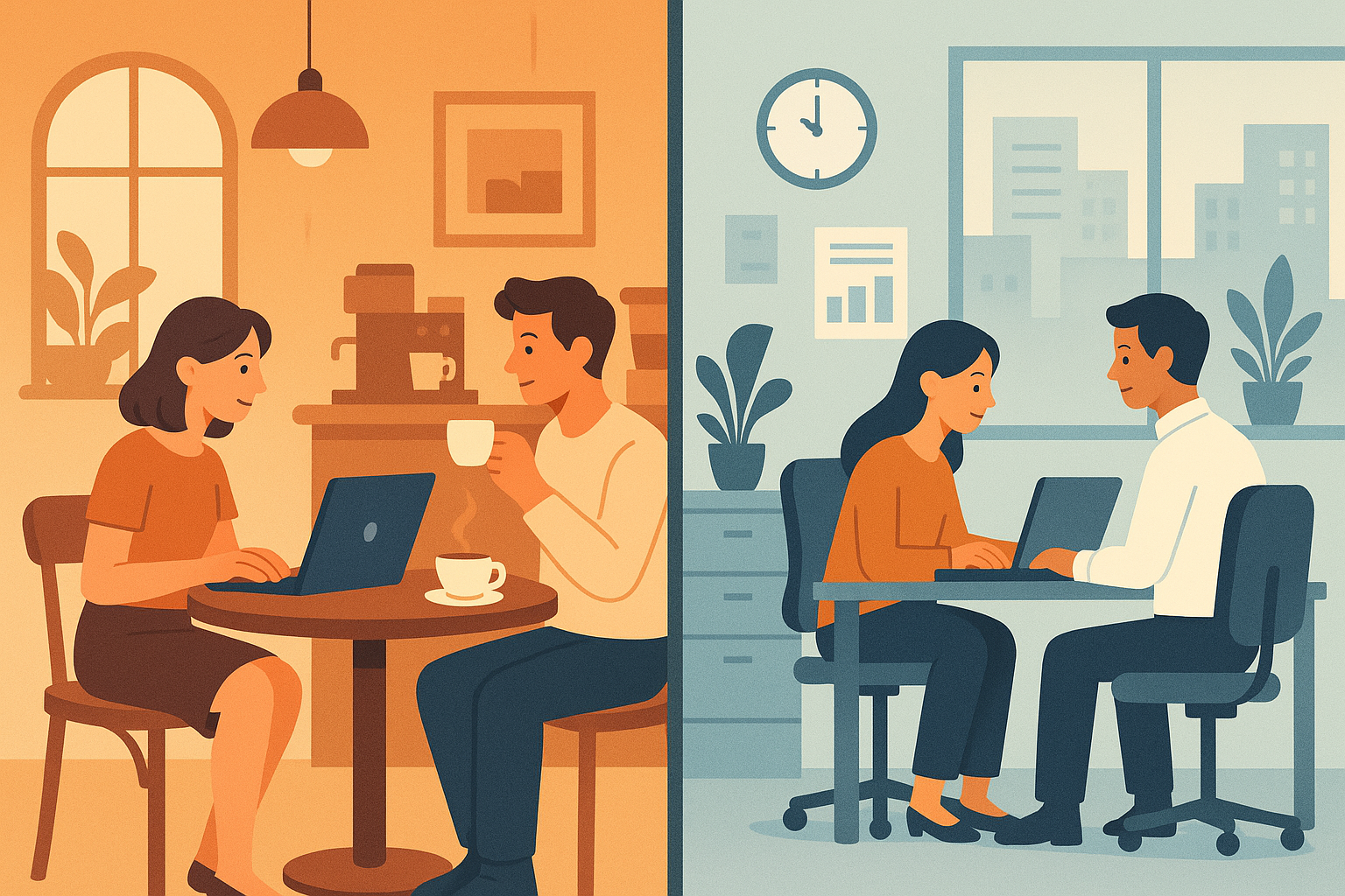 Comparing Coffee Shops vs Task Work Locations