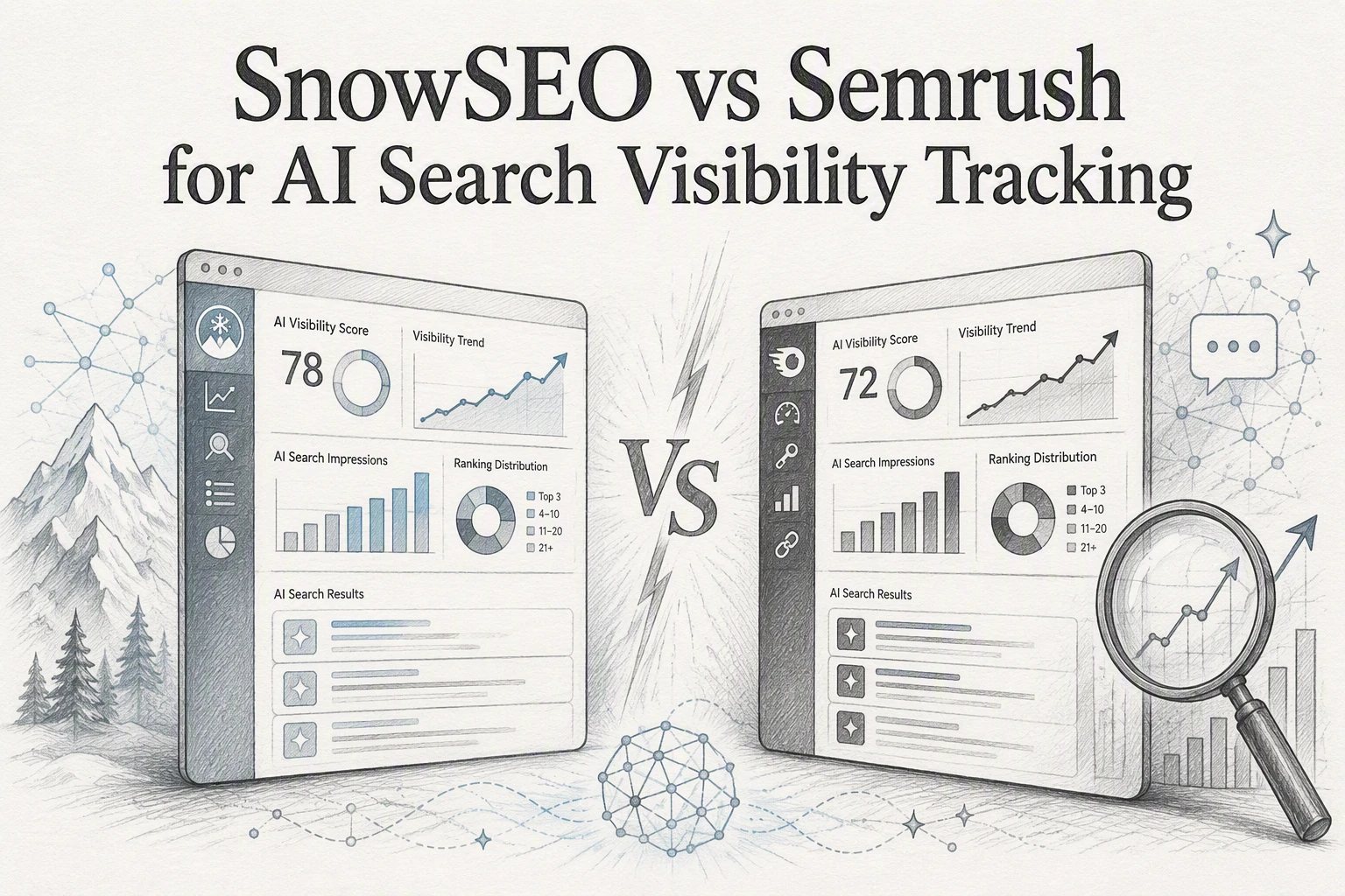 SnowSEO vs Semrush for AI Search Visibility Tracking