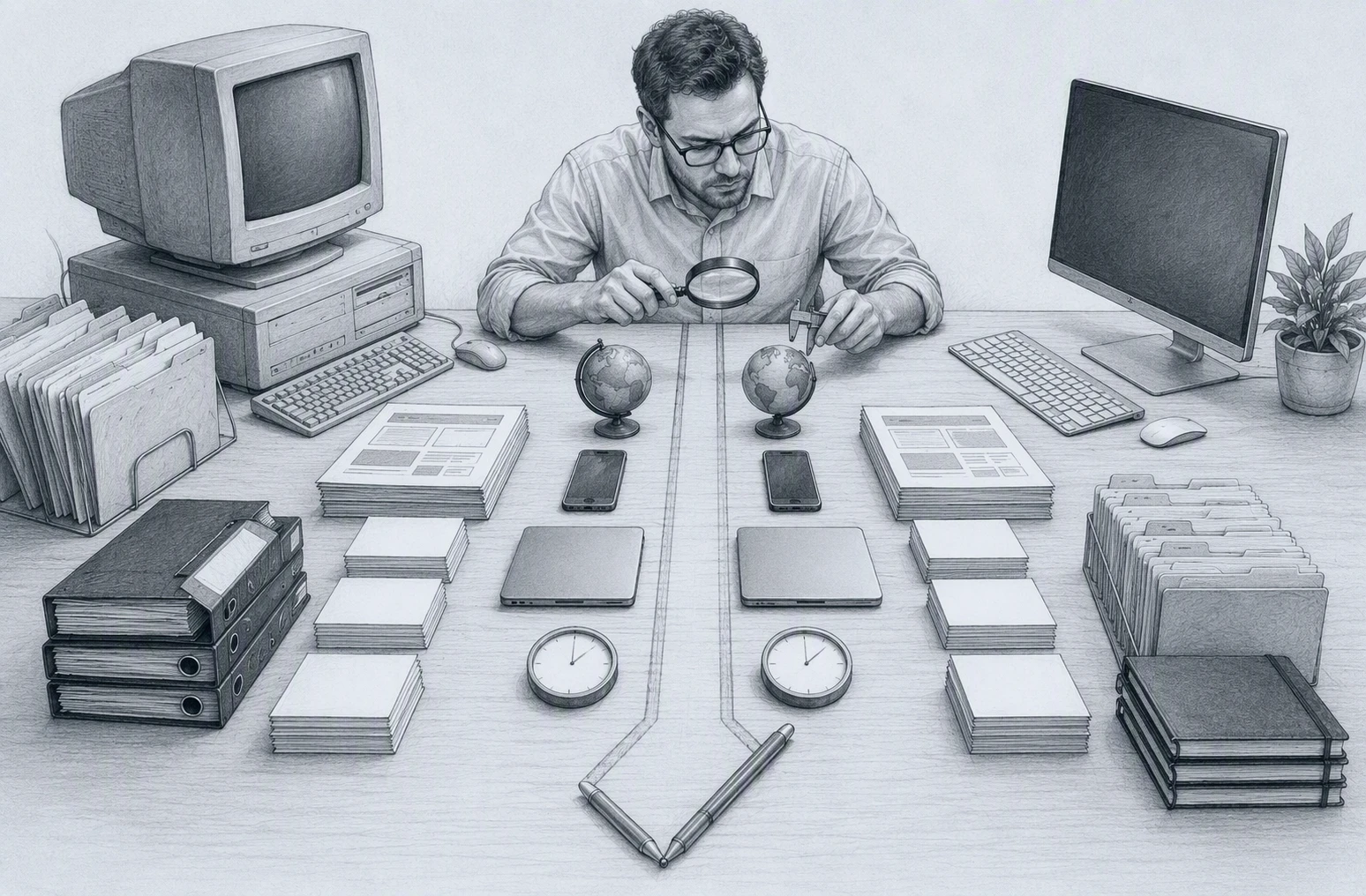 Side-by-side SEO data migration workflow comparison