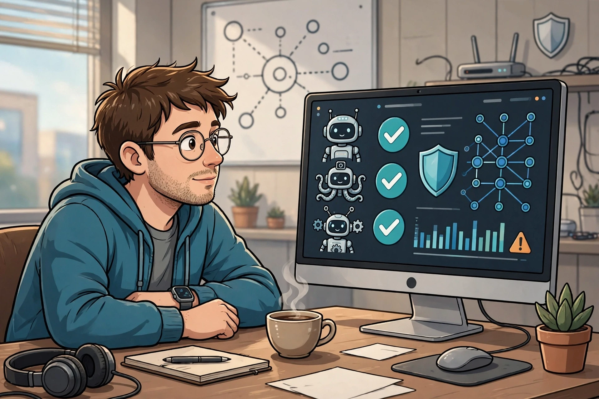SEO analyst reviewing AI bot crawl report